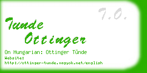 tunde ottinger business card